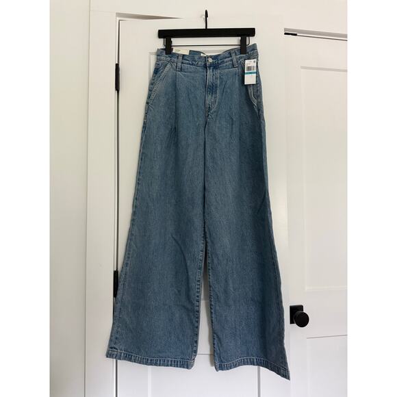 $268 New Agolde Ellis Trouser Jeans in Baffle - 24 - Picture 9 of 11